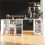 (White, MDF) Sleek 360 Rotating Bar Table – 198.5 x 30 x 75 cm 10