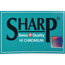 100 Sharp Hi Chromium Double Edge Razor Blades