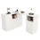 (White, MDF) Sleek 360 Rotating Bar Table – 198.5 x 30 x 75 cm 14