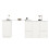 (White, MDF) Sleek 360 Rotating Bar Table – 198.5 x 30 x 75 cm 15