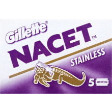 1000 Gillette Nacet Stainless Rasierklingen Double Edge - Großpackung