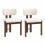 (Walnut, Boucle) 2-Pack Solid Walnut Dining Chairs, Boucle 7