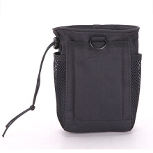 Tactical Dump Pouch 5.5" Molle Tool Bag, Black, Nylon, for Outdoor EDC