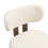 (Walnut, Boucle) 2-Pack Solid Walnut Dining Chairs, Boucle 11