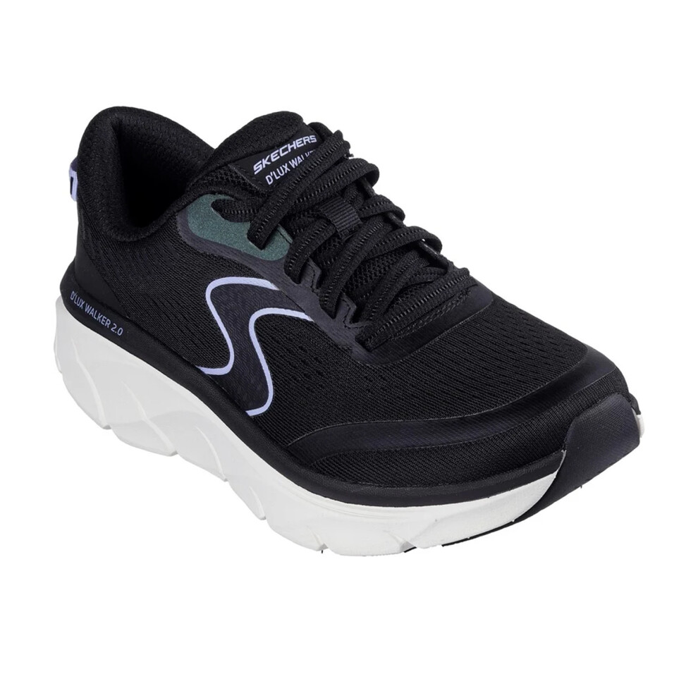 Skechers (8 Uk, Black) Womens/Ladies D'lux Walker 2.0 Active Pace Trainers