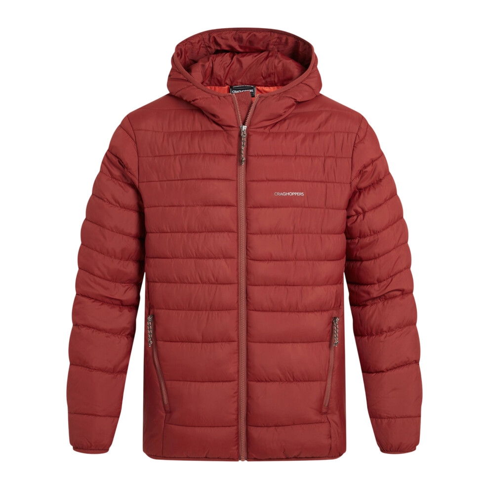 Craghoppers Men's Red Compresslite Ix Hooded Padded Jacket - Jasper - S - Jasper - 100% Recycled Polyester - Image 2