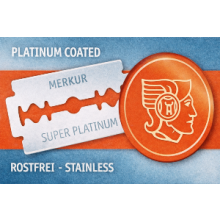 100 Merkur Super Platinum Double Edge Razor Blades