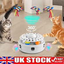 3-In-1 Interactive Cat Toys for Indoor Cats, Smart Cat Feather Butterfly Pet Toy