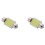 2X 3W Cob LED Car Interior Deckenleuchte Lampe 36mm Weiß Dc12V 1