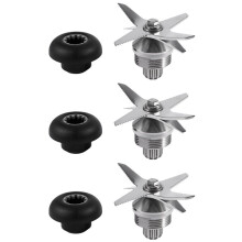 3X Jeu Combiné de Lame et de Prise D'Entraînement En Acier Inoxydable de Qualité Durable En Argent + Noir pour