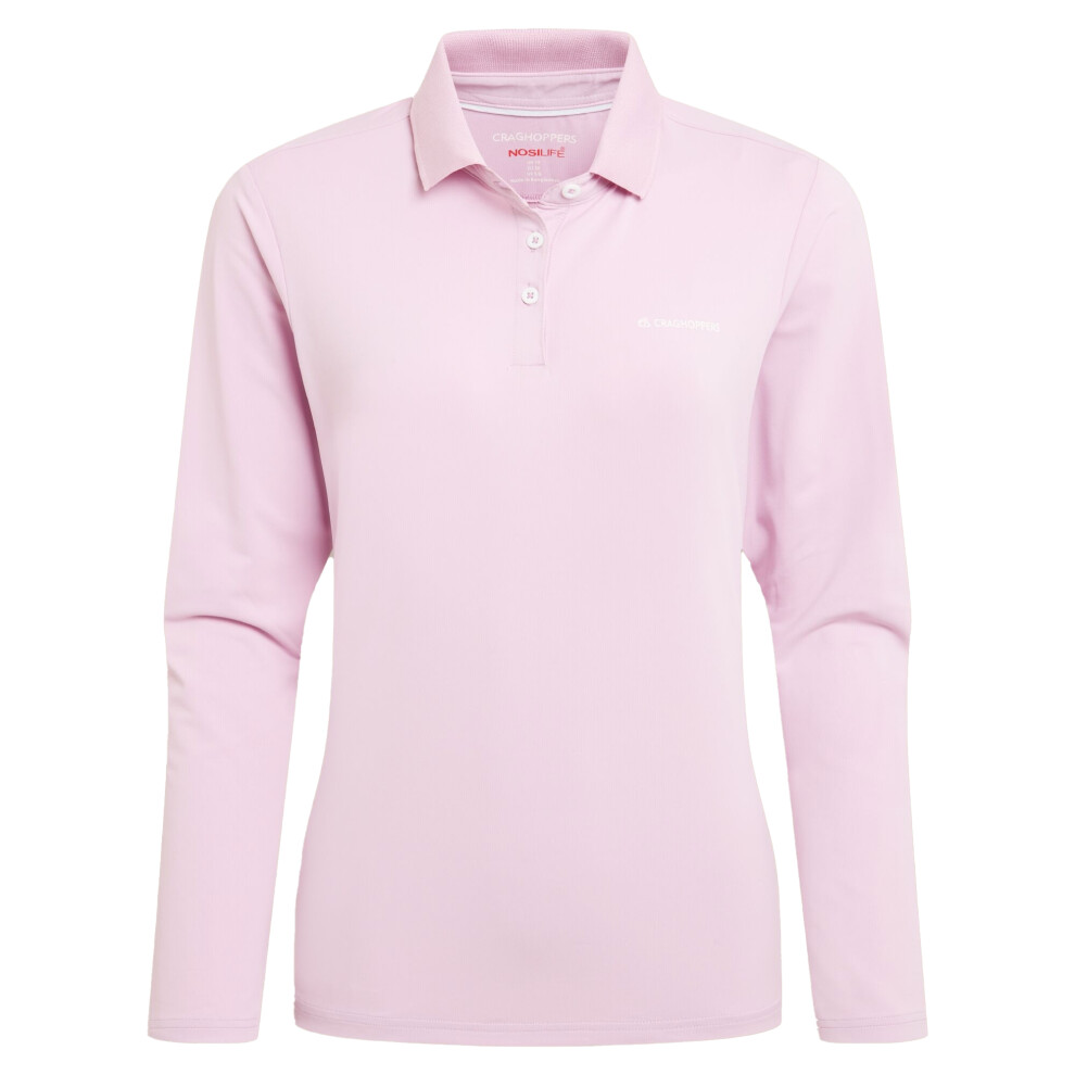 Craghoppers (18 Uk, Orchid) Womens/Ladies Thornbury Nosilife Long-Sleeved Golf Polo Shirt