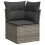 VidaXL vidaXL Gartensofa-set 9 stk. Schwarz Poly Rattan 5
