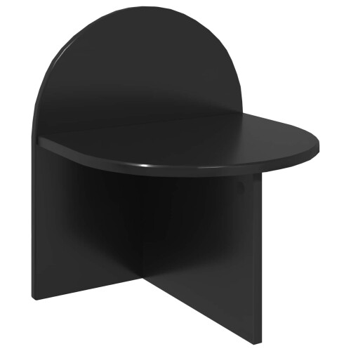 VidaXL vidaXL Bedside Table Black Oak 40 x 35.5 x 45.5 cm Engineered Wood 2