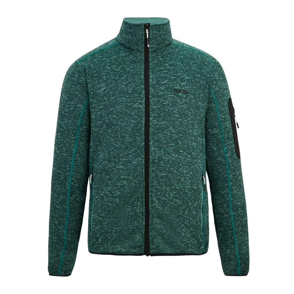 Regatta (L, Arctic) Mens Newhill Marl Full Zip Fleece Jacket