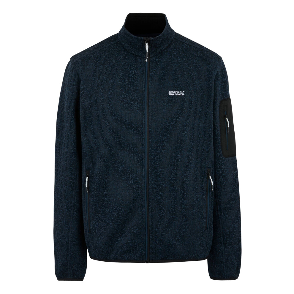 Regatta (Xxl, Moonlight Denim) Mens Newhill Marl Full Zip Fleece Jacket