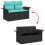 VidaXL vidaXL Gartensofa-set 9 stk. Schwarz Poly-Rattan 12