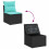 VidaXL vidaXL Gartensofa-set 9 stk. Schwarz Poly-Rattan 10