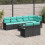 VidaXL vidaXL Gartensofa-set 9 stk. Schwarz Poly-Rattan 3