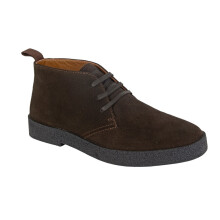 (10 UK, Chocolate Brown) Roamers Mens Leather Desert Boots