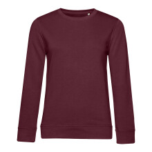 (16 UK, Burgundy) B&C Womens/Ladies Inspire Crew Neck Jumper