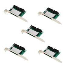 5X Carte Compact Flash 40 Broches Cf À Adaptateur Convertisseur 3.5 Ide Panneau Arrière de Support Pci
