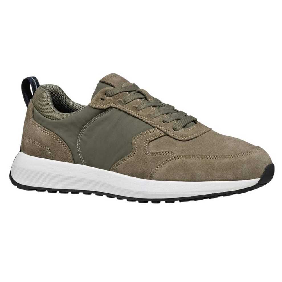Geox (9 Uk, Sage) Mens U Volpiano Suede Trainers