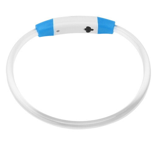 Wiederaufladbares LED Dog Collar Blau USB