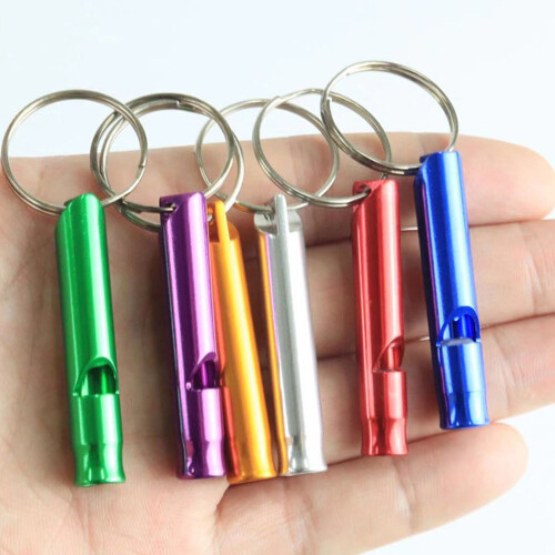 Aluminium Notfallpfeife mit Anhänger Outdoor