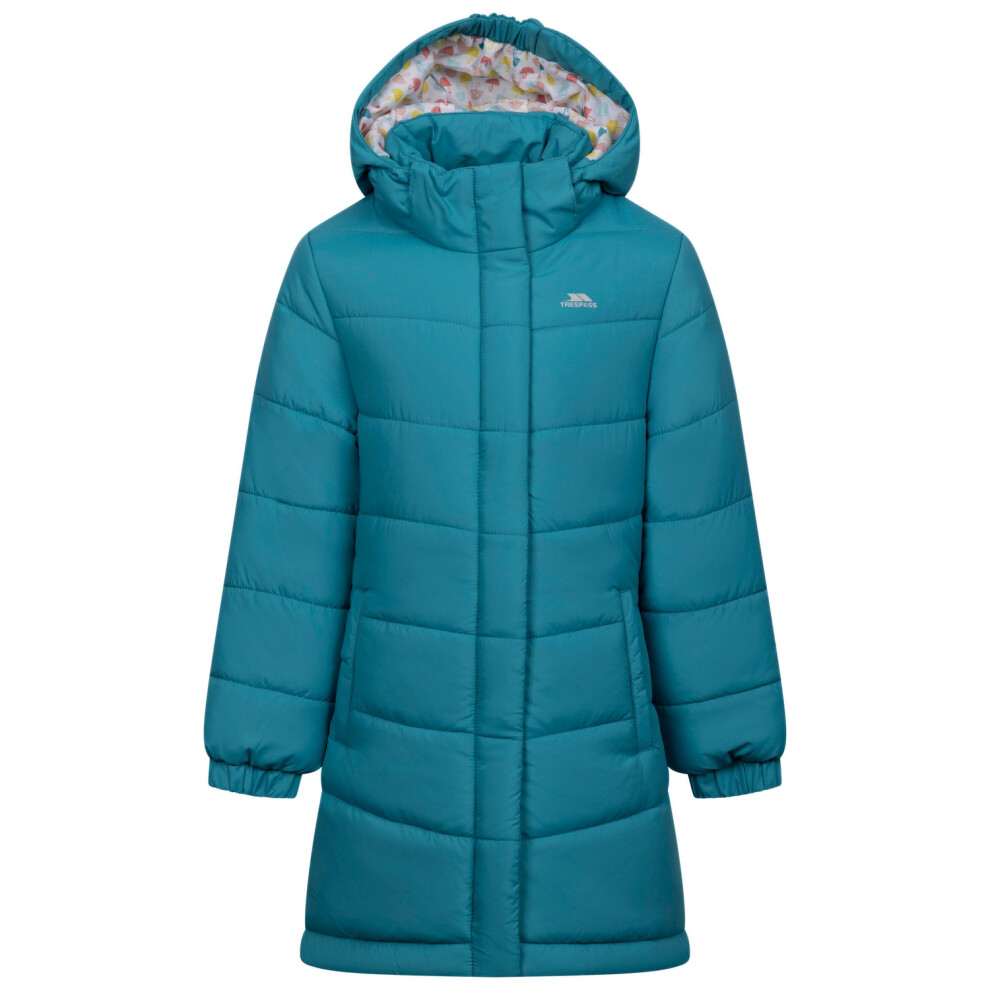 Trespass (7-8 Years, Light Teal) Girls Ellster Jacket