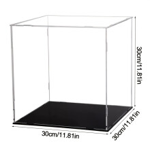 (30*30*30cm) 20/30 cm Acryl-Vitrine, staubdichte Box, Plexiglas, klare Sammlermodelle