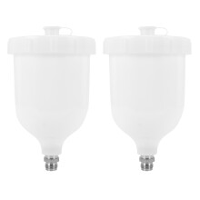 2X Spray Pots De Rechange Pots Gun 600ML Pour Devilbiss / TEKNA Pro Pri FLG Nouveau