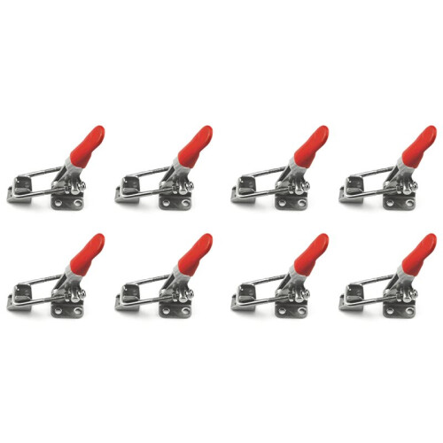 304 Stainless Steel Adjustable Pull  Toggle Locking Clasp  Lever Clamp Heavy Duty Toggle Bolts Clamps(8PCS)