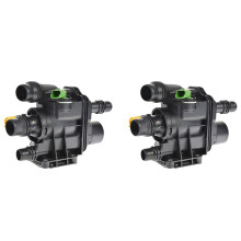 2X Nouveau BoîTier de Thermostat de Liquide de Refroidissement pour 208 308 Ctiroen C3 C4 DS3 1.2 9807198480 9807119880