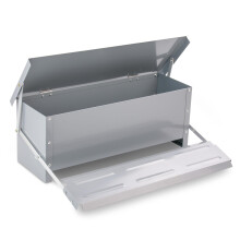 KCT 10kg Automatic Chicken Feeder Poultry Auto Mechanical Feeding Steel Trough Bird Food Duck Hen Goose