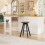 (White, MDF) 120-180cm Adjustable White Dining Table 5