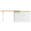 (White, MDF) 120-180cm Adjustable White Dining Table 15