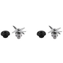 2X Jeu Combiné de Lame et de Prise D'Entraînement en Acier Inoxydable de Qualité Durable en Argent + Noir pour