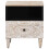 VidaXL vidaXL Bed cabinet 2 pcs White 40 x 33 x 46 cm Solid Mango Wood 4