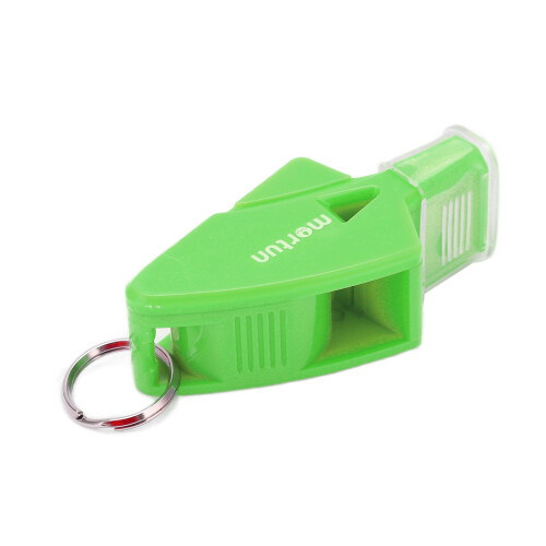 Grüne Sport Pfeife mit Lanyard und Fingerclip