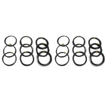 Fil de Formation pour Bonsaï en Aluminium Anodisé à 18 Rouleaux, 3 Longueurs (1,0, 1,5 et 2,0 Mm), Total de 147 Pieds (Noir)