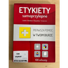 Białe Etykiety Samoprzylepne Labes - 100 sztuk.