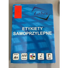 Czerwone Etykiety Samoprzylepne Labes 105x297mm Idealne do Organizacji