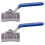 2X 1/2 inchStainless Steel Internal Thread Lever Handle  Valve 1