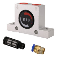 1 41/4 Vibrateurs à Turbine Pneumatiques Vibrateur Industriel Doré Silencieux pour le Type K10 de Boule D'Oscillateur Pneumatique Industriel de