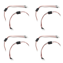 8 Peças Farol Led Luz para Haiboxing Hbx 16889 16889A 16890 16890A Sg1601 Sg1602 1/16 Rc Peças de Atualização de Carro