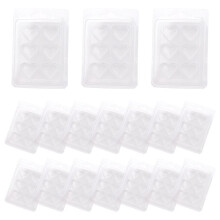 30 Pacotes de Moldes Conchas Derretimento Cera, Conchas Derretimento de Cera Recipientes de Bandeja de CoraçãO de Derretimento de Cera para Velas de