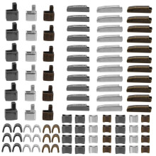 120 Stuks Metalen Rits Hoofd Slider,4 Maten Rits Bodem Sliders Retainer Insteekpen,Rits Stopper Reparatie Tool Kit