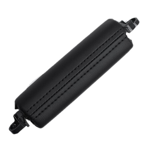 Car Interior Door Pull Handle Trim 7L6867161 for   2003-2010 Side Door Handle Inner PU Leather LHD RHD Black