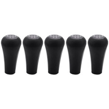 5X 5 Speed Schaltknauf Kunststoff 12mm Loch (Schwarz) für 1Er Bis 7Er X5 E30 E36 E46 E39 E34 Z3