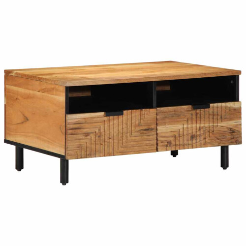 VidaXL vidaXL Coffee Table Brown 80 x 54 x 40 cm Solid Acacia Wood 1